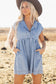 Beau Blue High Waist Denim Babydoll Dress