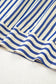 Blue Stripe Half Button Mini Dress