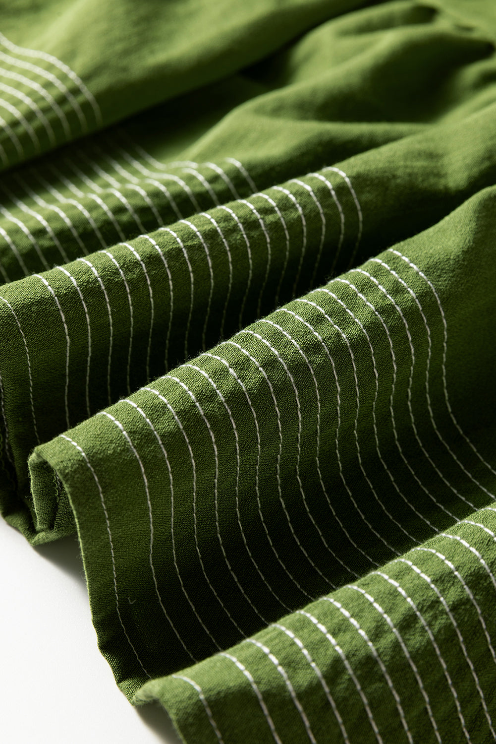 Stitch Detail Tiered Mini Dress