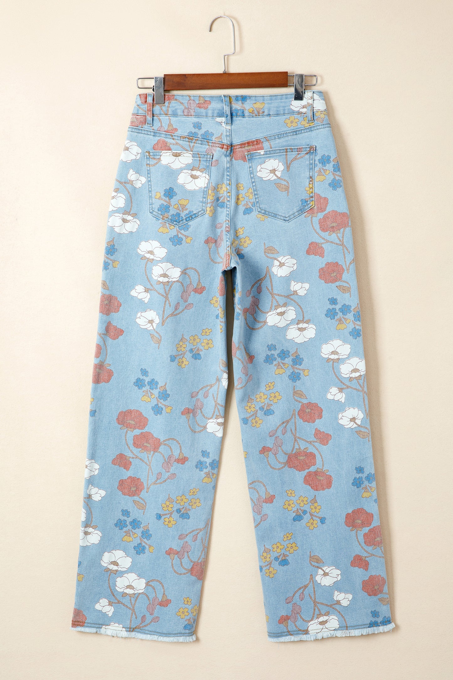 Floral Flare Printed Jeans