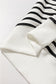 Black Stripe Raglan Sleeve Sweatshirt