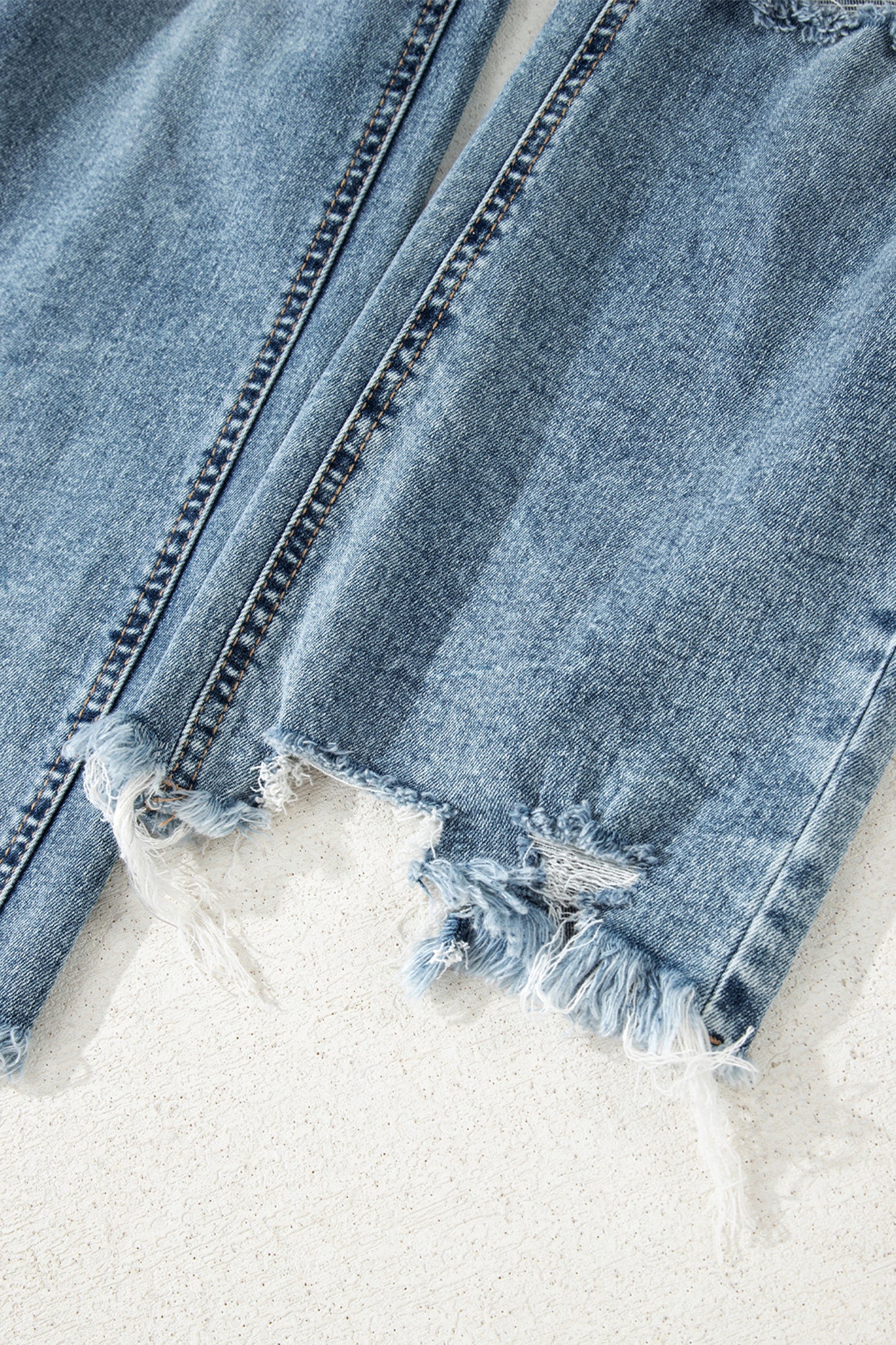 Raw Hem Flare Jeans