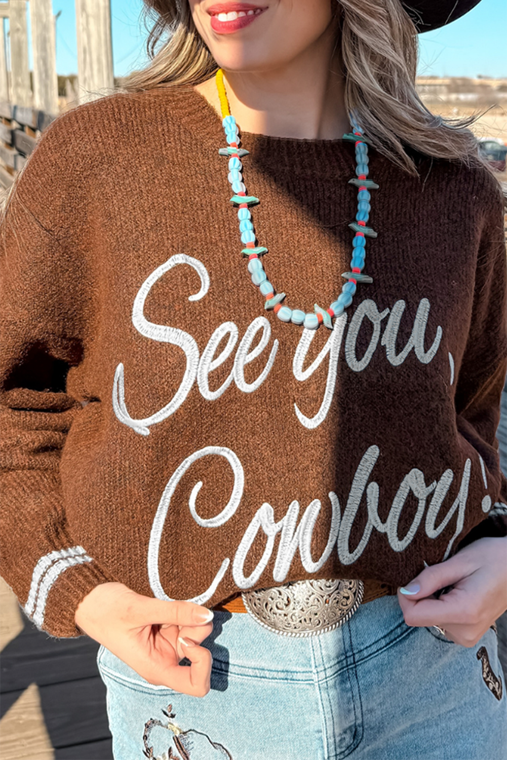 See You Cowboy Sweater