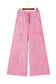 Mineral Wash Drawstring High Waist Wide Leg Cargo Pants
