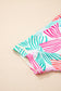 Multicolour Bowknot Crewneck Loose Short Sleeve Top