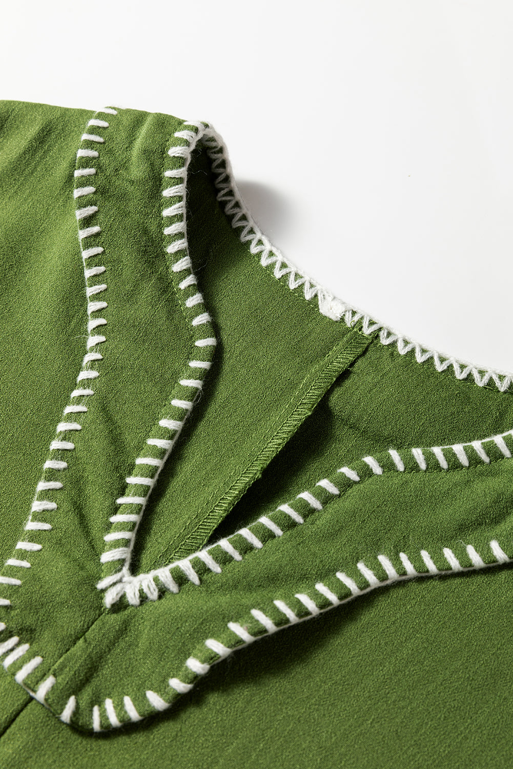 Stitch Detail Tiered Mini Dress