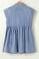 Beau Blue High Waist Denim Babydoll Dress