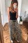 Leopard Flowy Wide Leg Pants