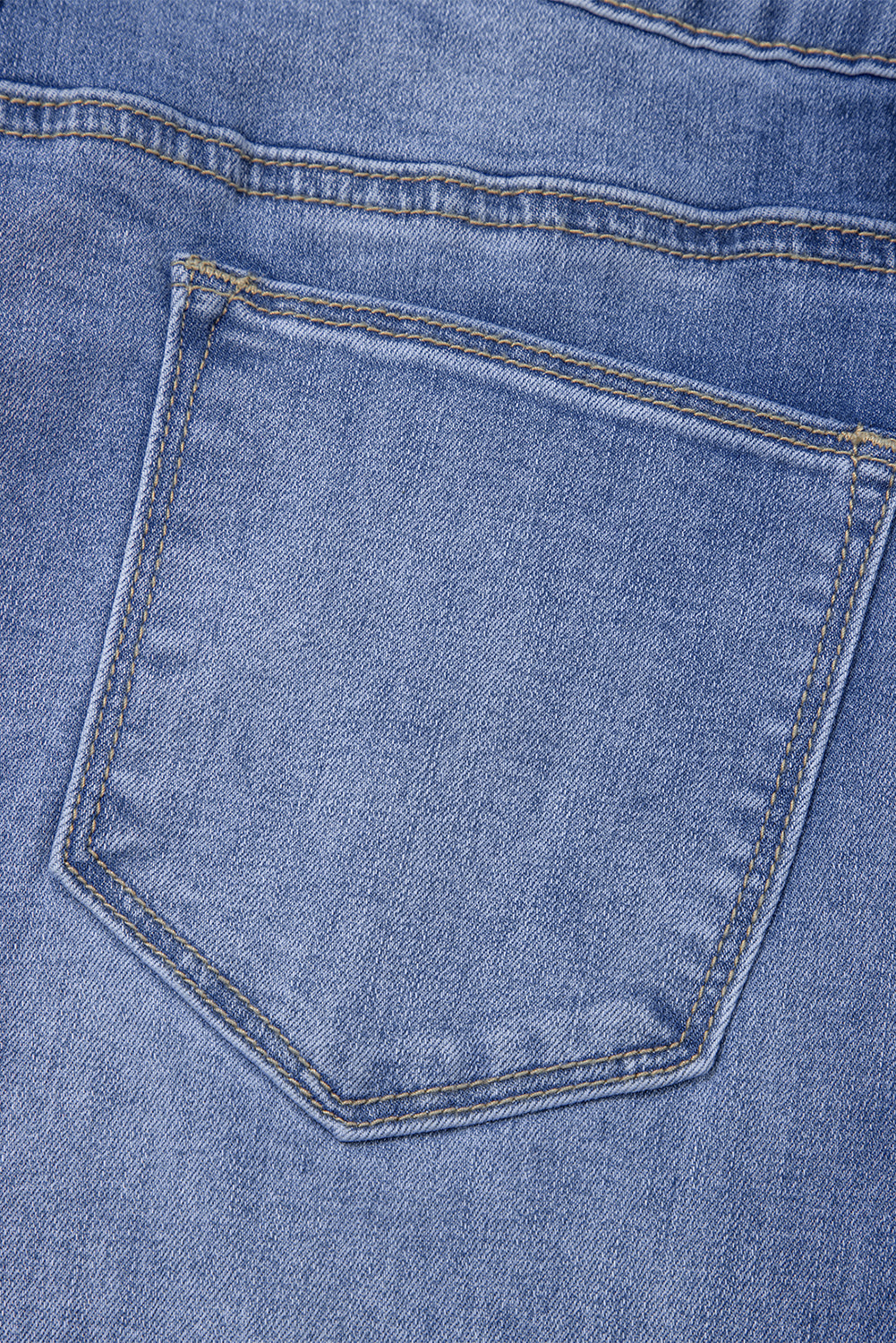 Center Seam Detail Straight Loose High Rise Jeans