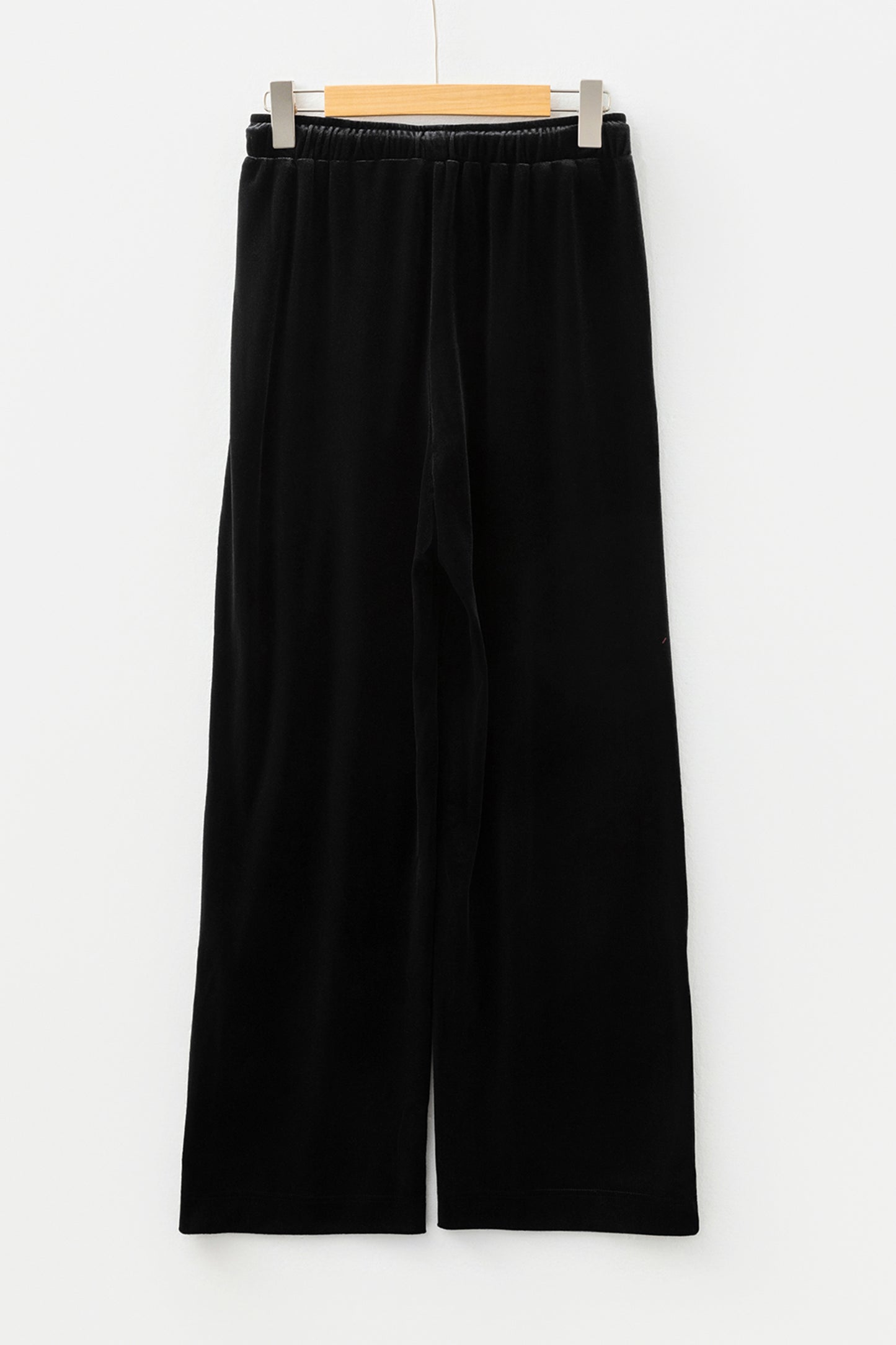 Black Velvet Drawstring Pants