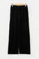 Black Velvet Drawstring Pants