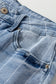 Button Up Pinstripe Wide Leg Jeans