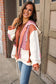 Quilted Textured Patchwork Hooded Jacket
