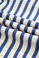 Blue Stripe Half Button Mini Dress