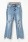 Raw Hem Flare Jeans