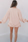 Corded Lantern Sleeve Top High Waist Ruffled Mini Skirt Set