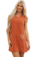 Gold Flame Corduroy Mini Dress
