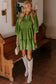 Stitch Detail Tiered Mini Dress