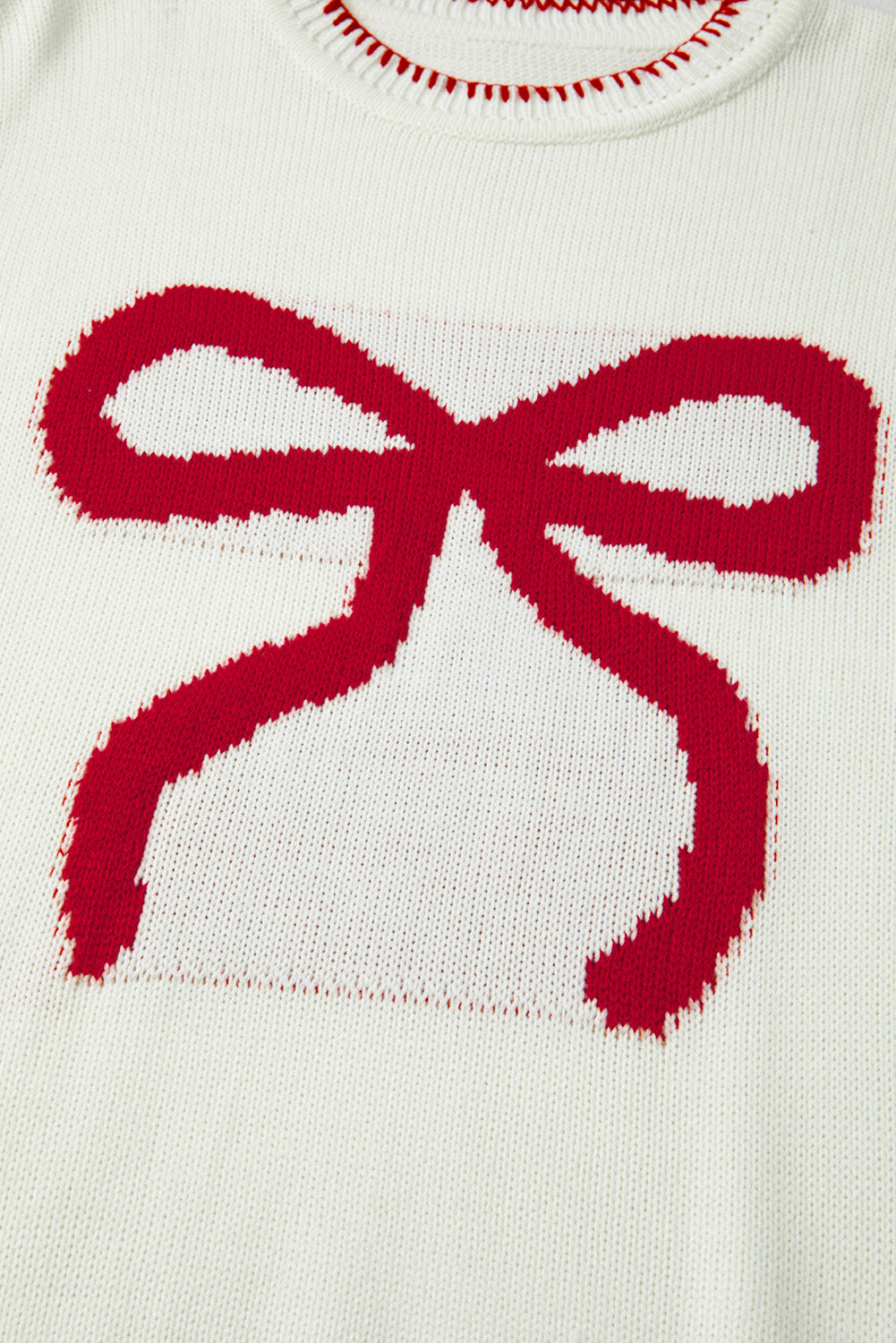 Red Bow Sweater