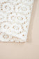 Beige Flower Lace Ruffled Top