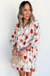 Floral Print Puff Sleeve Mini Dress