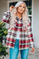 Plaid Print Pocketed Shacket