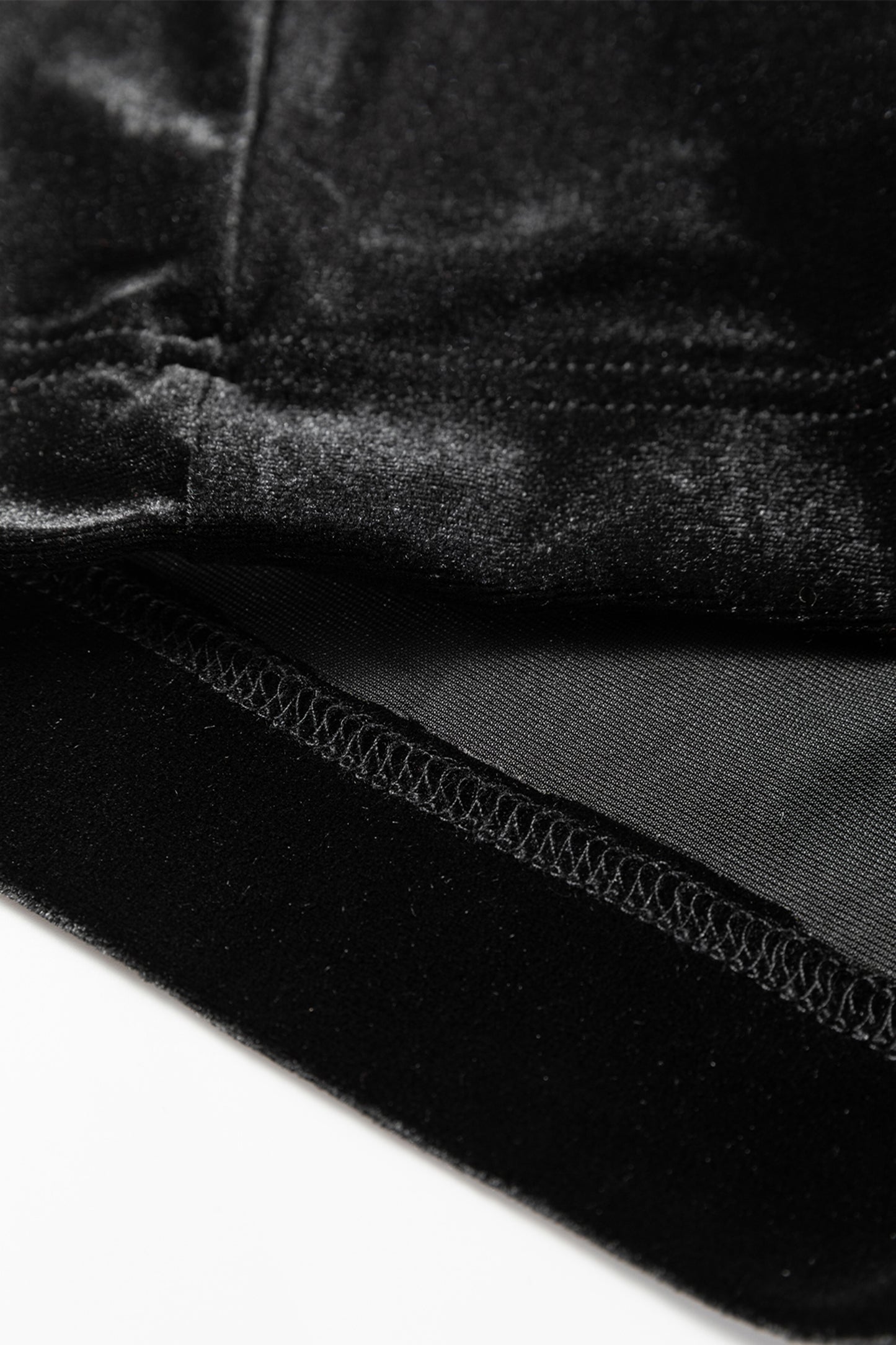 Black Velvet Drawstring Pants