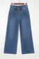 Button Up High Waist Wide Leg Jeans