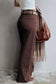 Straight High Waist Solid Color Jeans