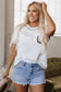 Rodeo Horseshoe Embroidered Patch T Shirt