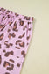 Pink Leopard Print Pants