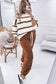 Striped Drop Shoulder Pullover and Jogger Pants Set