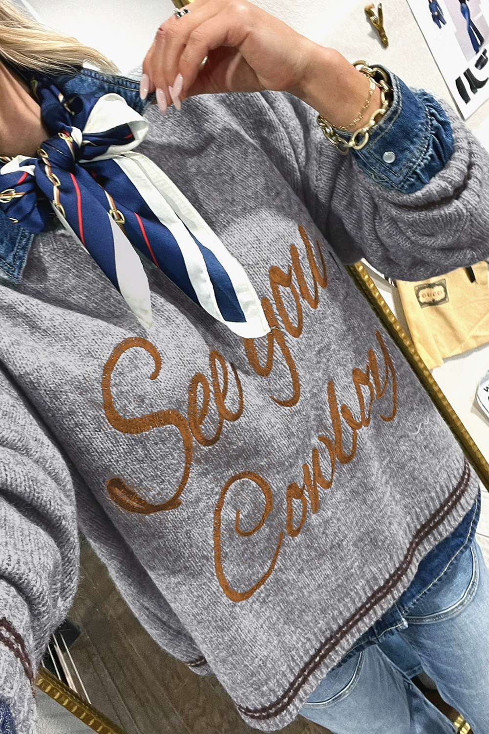 See You Cowboy Sweater