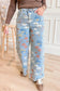 Floral Flare Printed Jeans