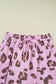 Pink Leopard Print Pants