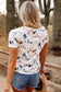 Beige Western Cactus Print Top