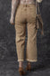 Acid Washed High Rise Cropped Jeans
