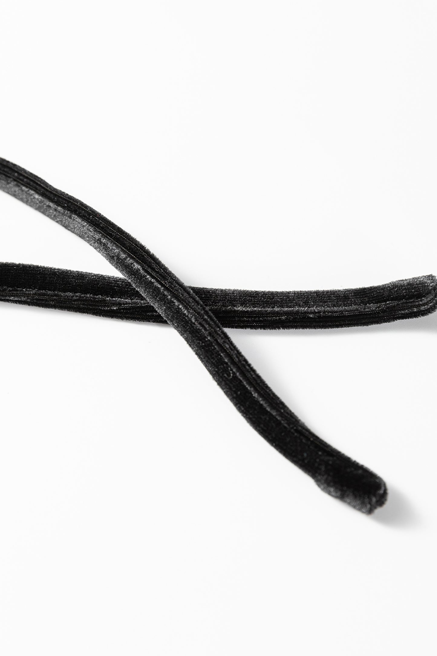 Black Velvet Drawstring Pants