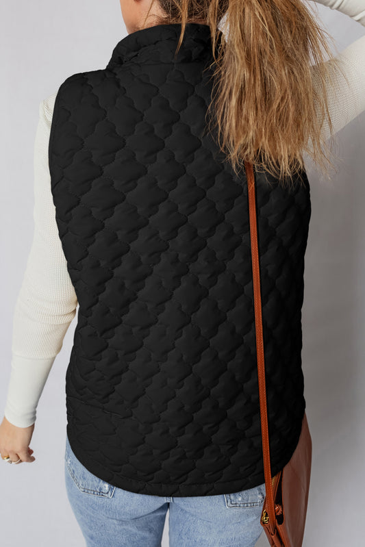 Quilted Snap Button Vest