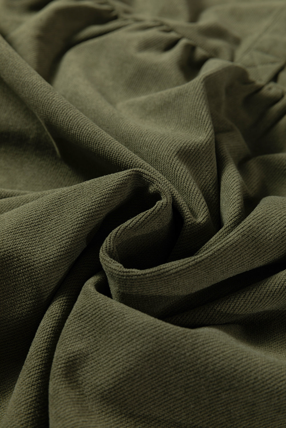 Corduroy Collared Long Sleeve Mini Dress