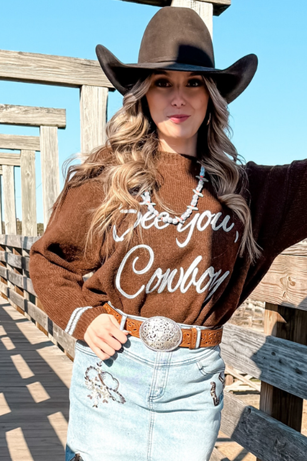 See You Cowboy Sweater