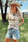Beige Western Printed Mesh T Shirt