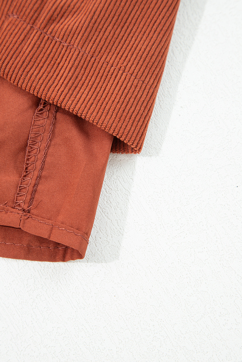 Clay Scalloped Corduroy Shorts