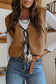 Beige Tie Front Vest