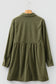 Corduroy Collared Long Sleeve Mini Dress