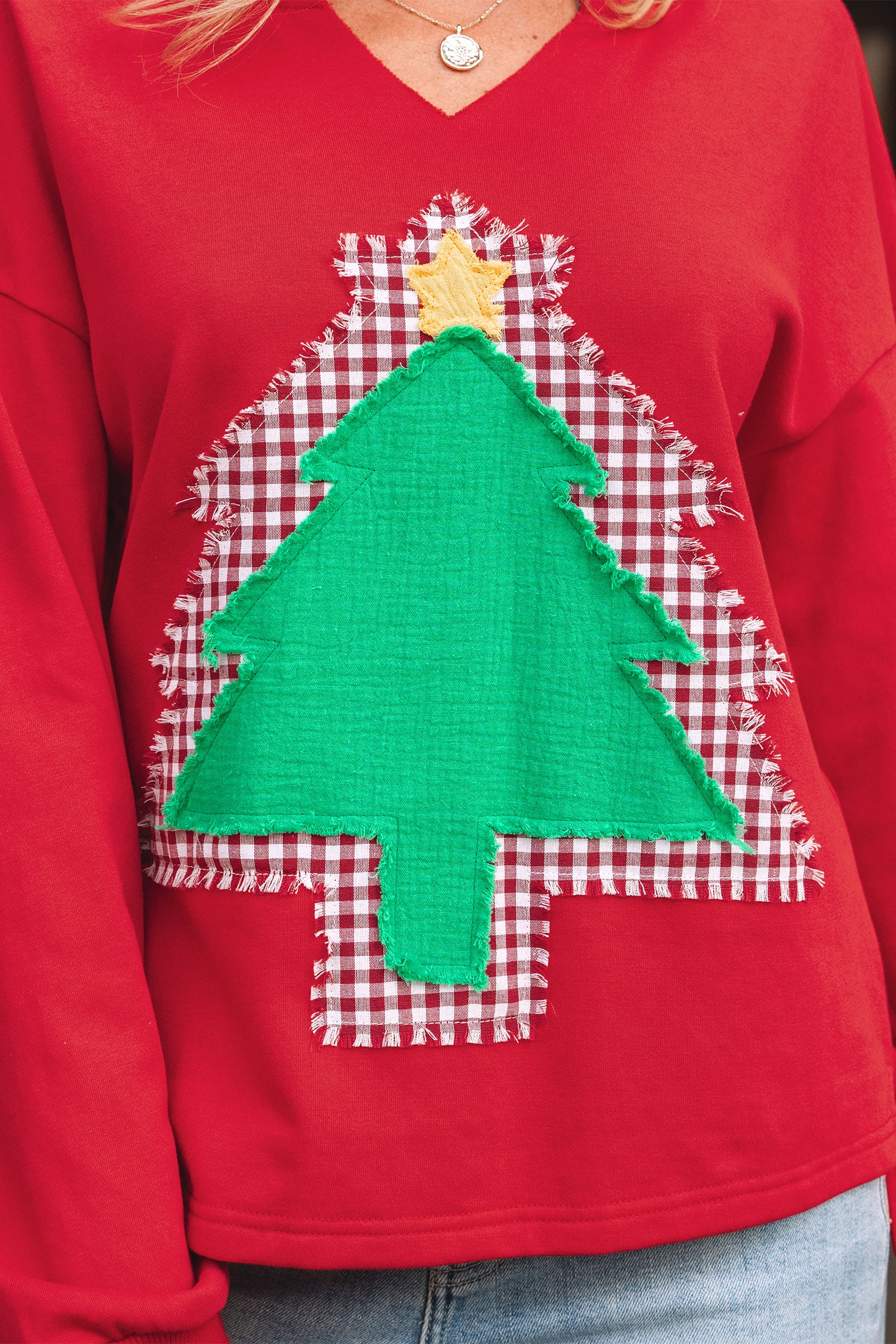 Plaid Christmas Tree Sweater