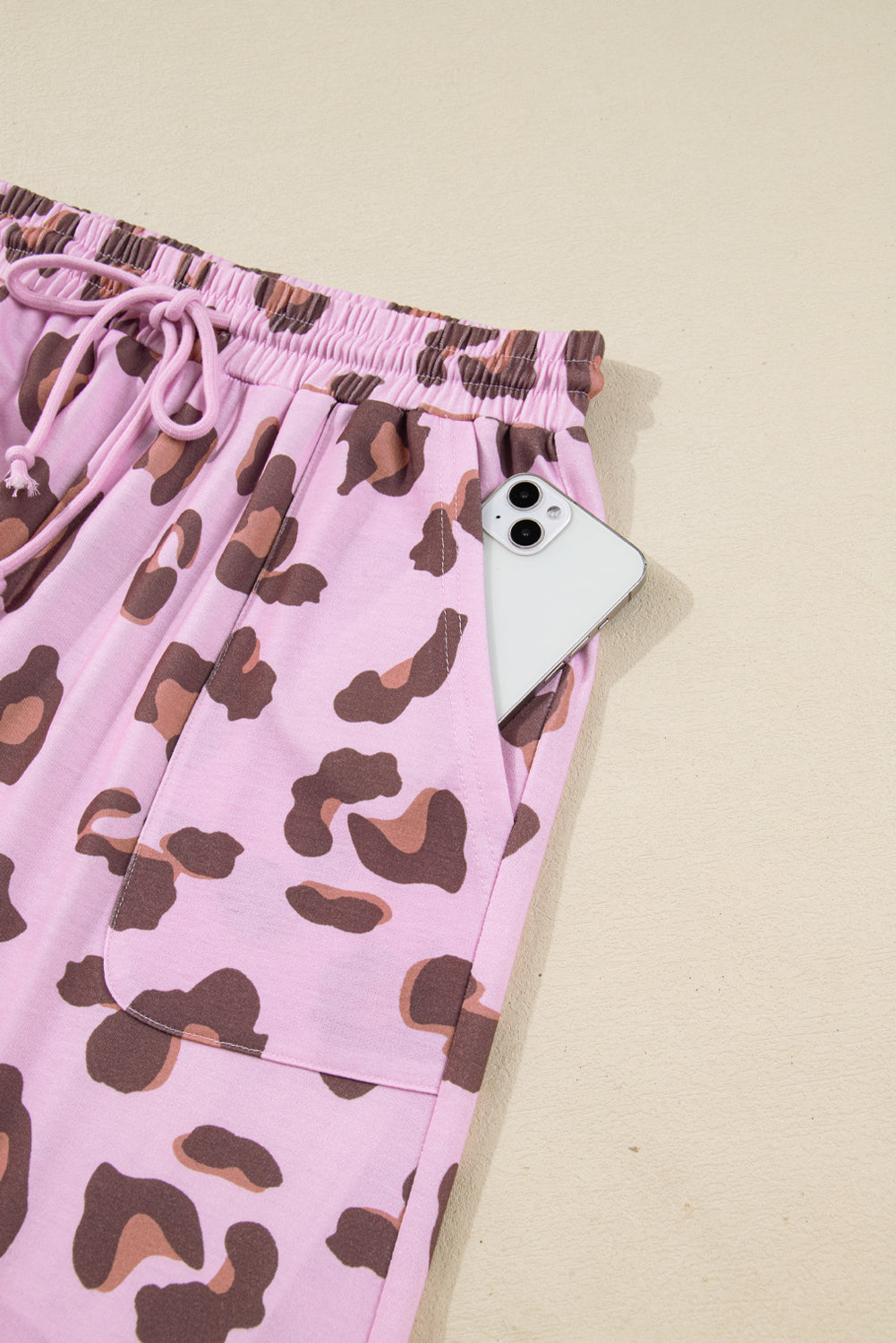 Pink Leopard Print Pants