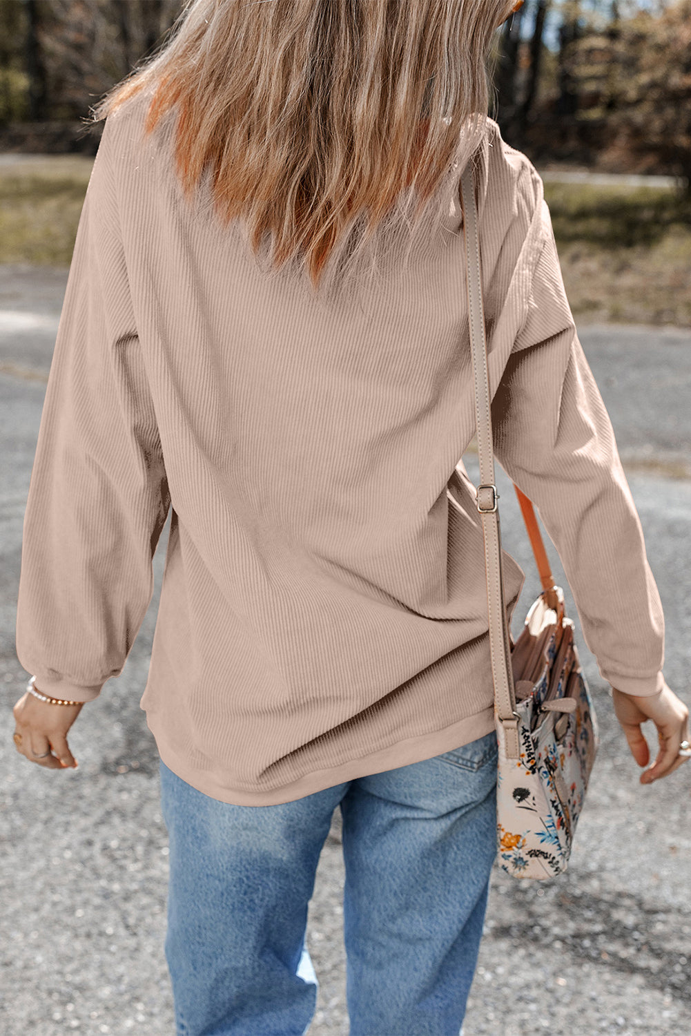 Game Day Embroidered Corduroy Sweatshirt