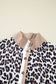 Leopard Print Long Sleeve Flared Dress