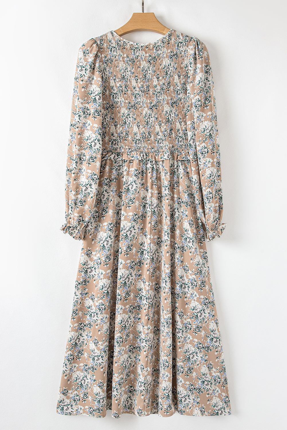 Maple Grove Floral Smocked Long Dress